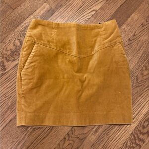 Gold Velvet H&M mini skirt - size 4 / xs